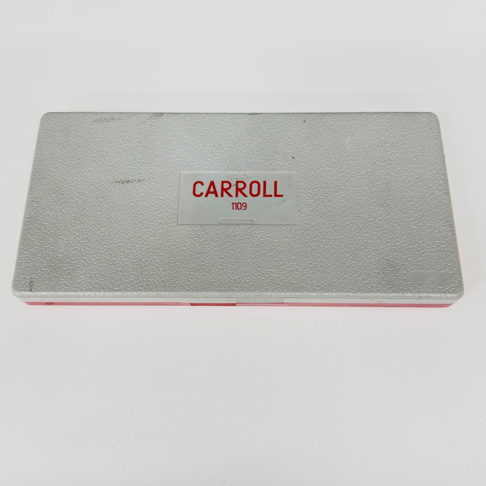 Vintage‎ Carroll 1109 Drafting Tool Set Compass Geometry Kit West Germany Case